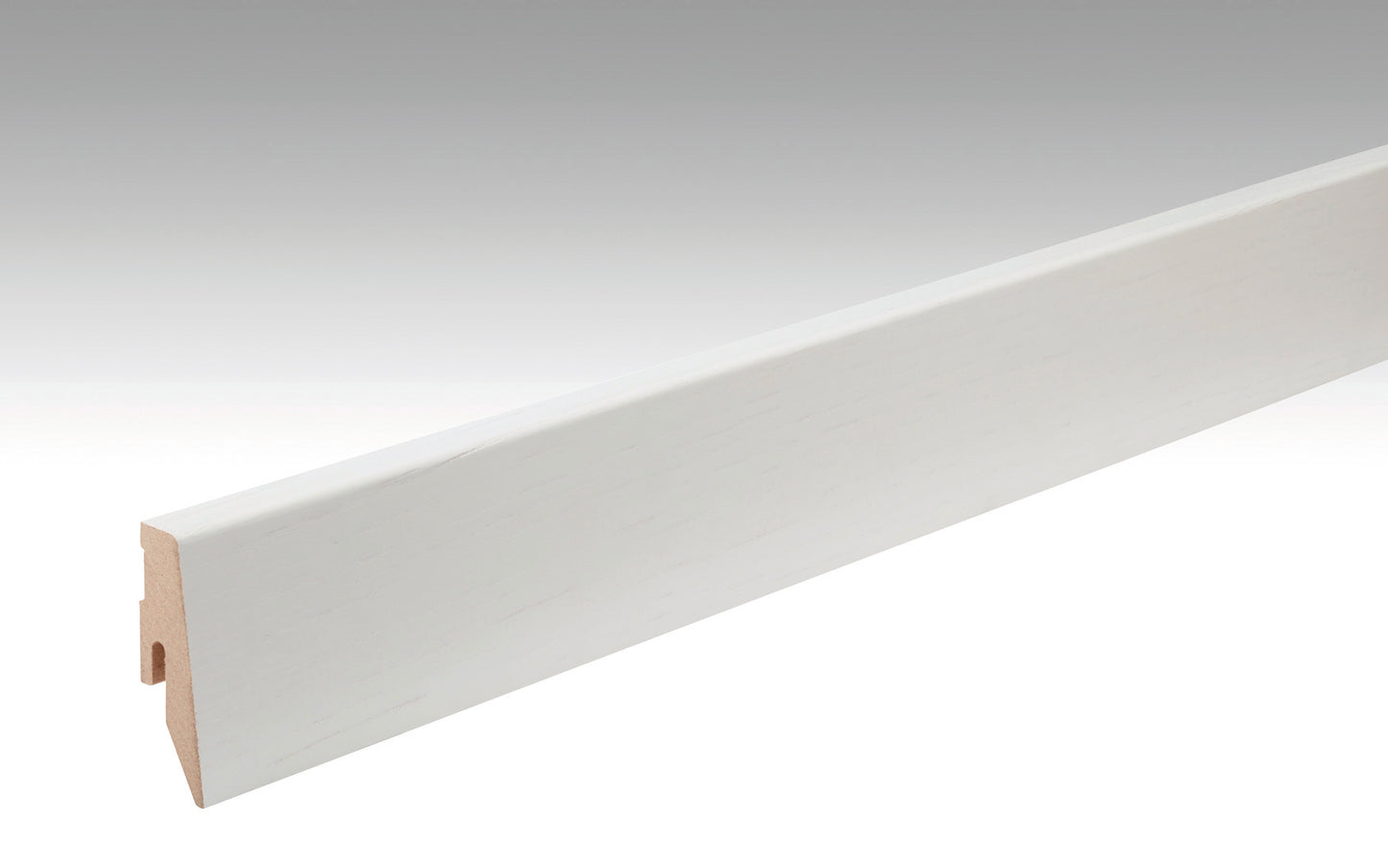 Fußleiste Profil 3 PK Eiche weiß deckend 01079