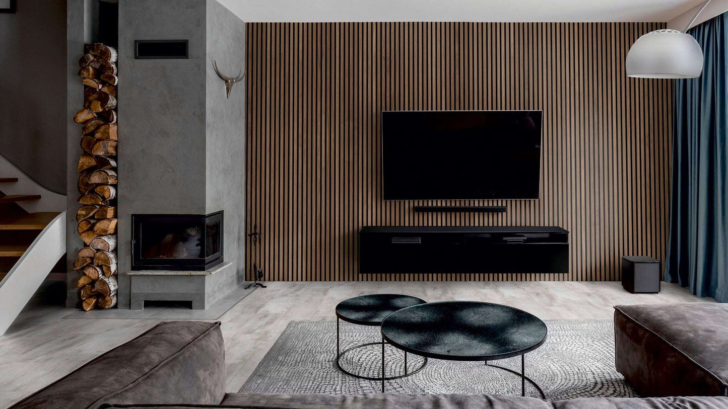 Akustikpaneel Nussbaum Havel echtholzfurniert (3-Seitig)