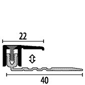 Abschlussprofil PF 287 silber