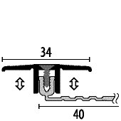 Übergangsprofil PF 288 silber
