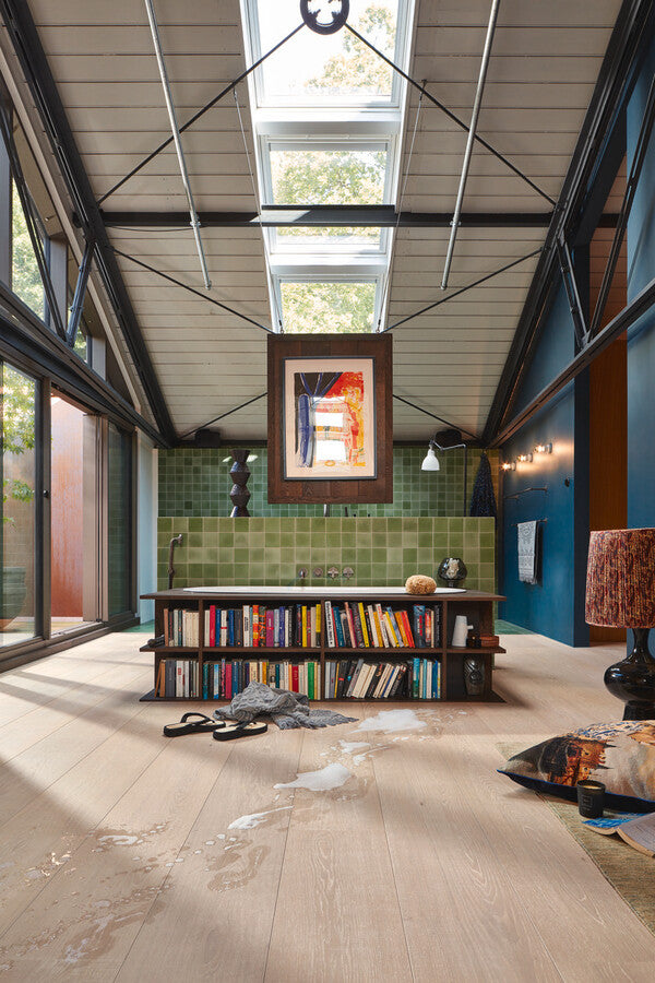 B-Ware Lindura-Holzboden HD 400 Eiche natur muschelweiß 8910 | naturgeölt