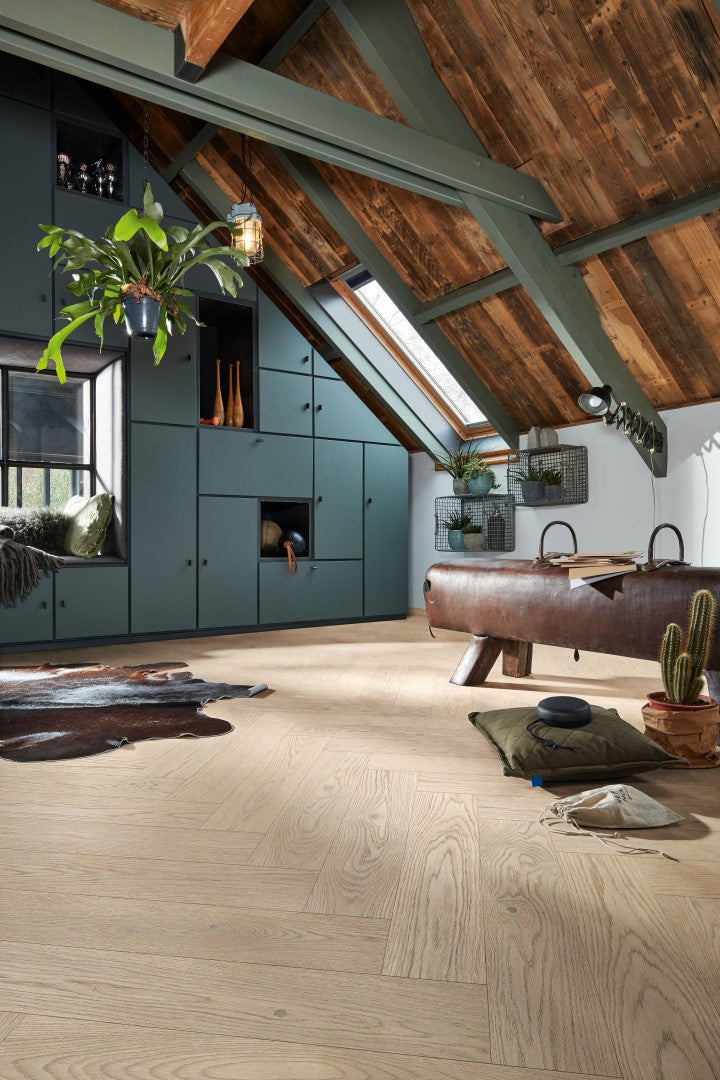 Lindura-Holzboden HS 500 Eiche classic arcticweiß 08927