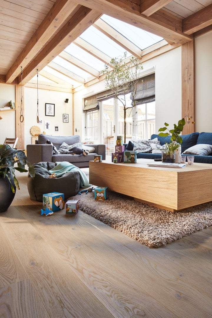 B-Ware Parkettboden MeisterParkett. longlife PD 400 Eiche authentic cremeweiß 09017