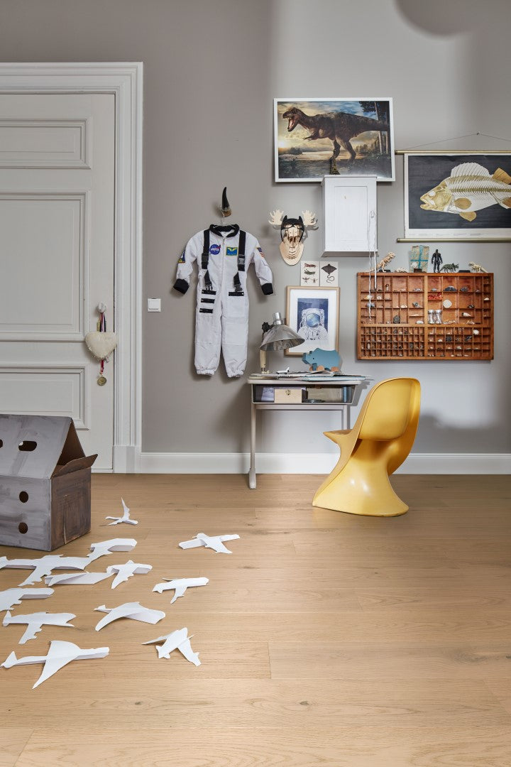 Parkettboden MeisterParkett. longlife PS 300 Eiche authentic cremeweiß 09021