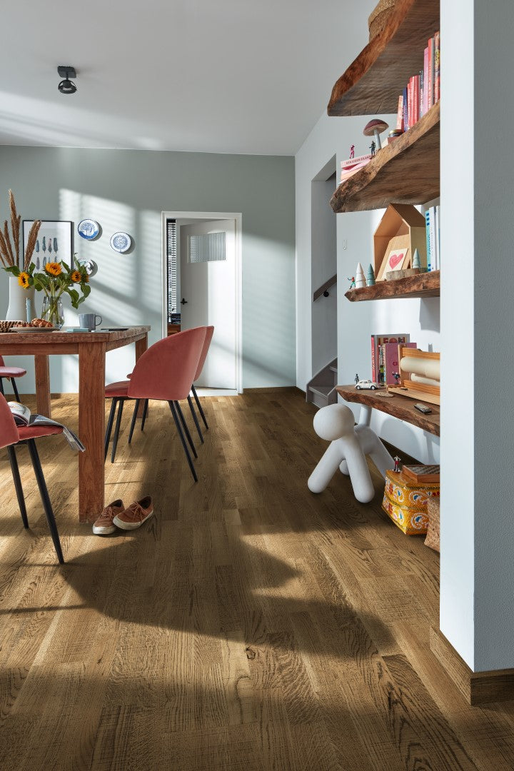 Parkettboden MeisterParkett. longlife PC 200 Eiche lebhaft olivgrau 09040