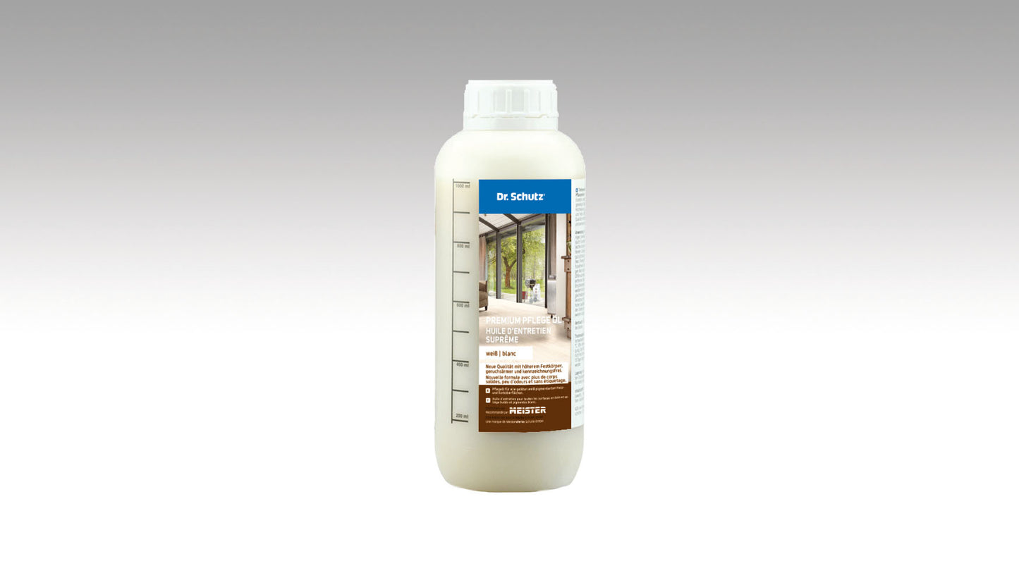 Reinigungs- und Pflegemittel Dr. Schutz-Premium Pflegeöl weiß