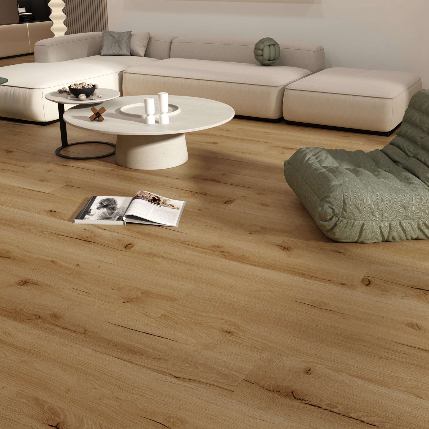 Vinylboden Klick-Vinyl Rheineiche Landhausdiele inkl. Trittschalldämmung