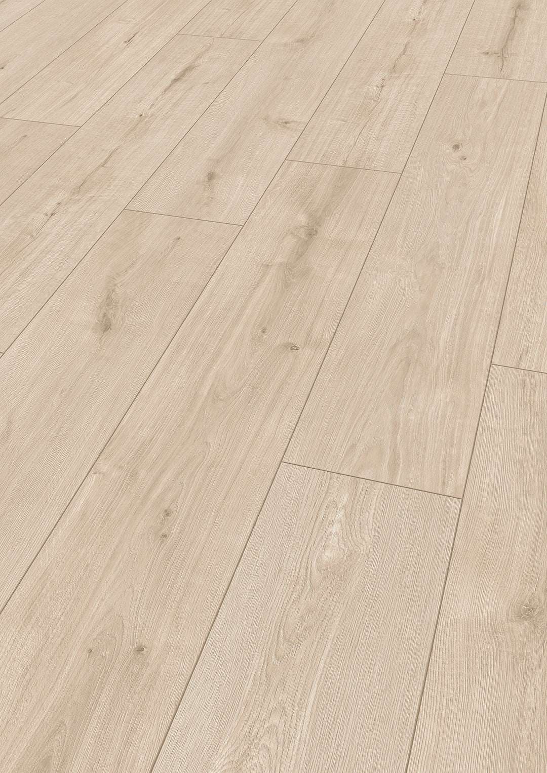 Helle Holzoptik mit feiner Maserung, lange rechteckige Dielen, dezente Ast- und Strukturdetails, gleichmäßiges Muster