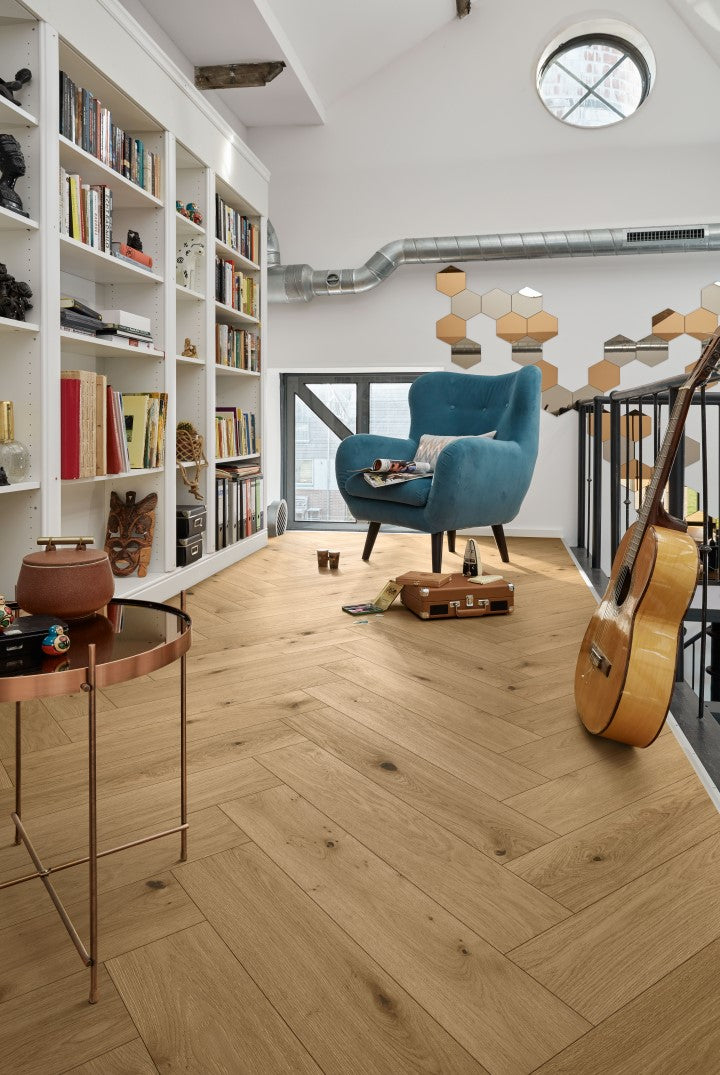 Parkettboden MeisterParkett. longlife PS 500 Eiche authentic greige 09006