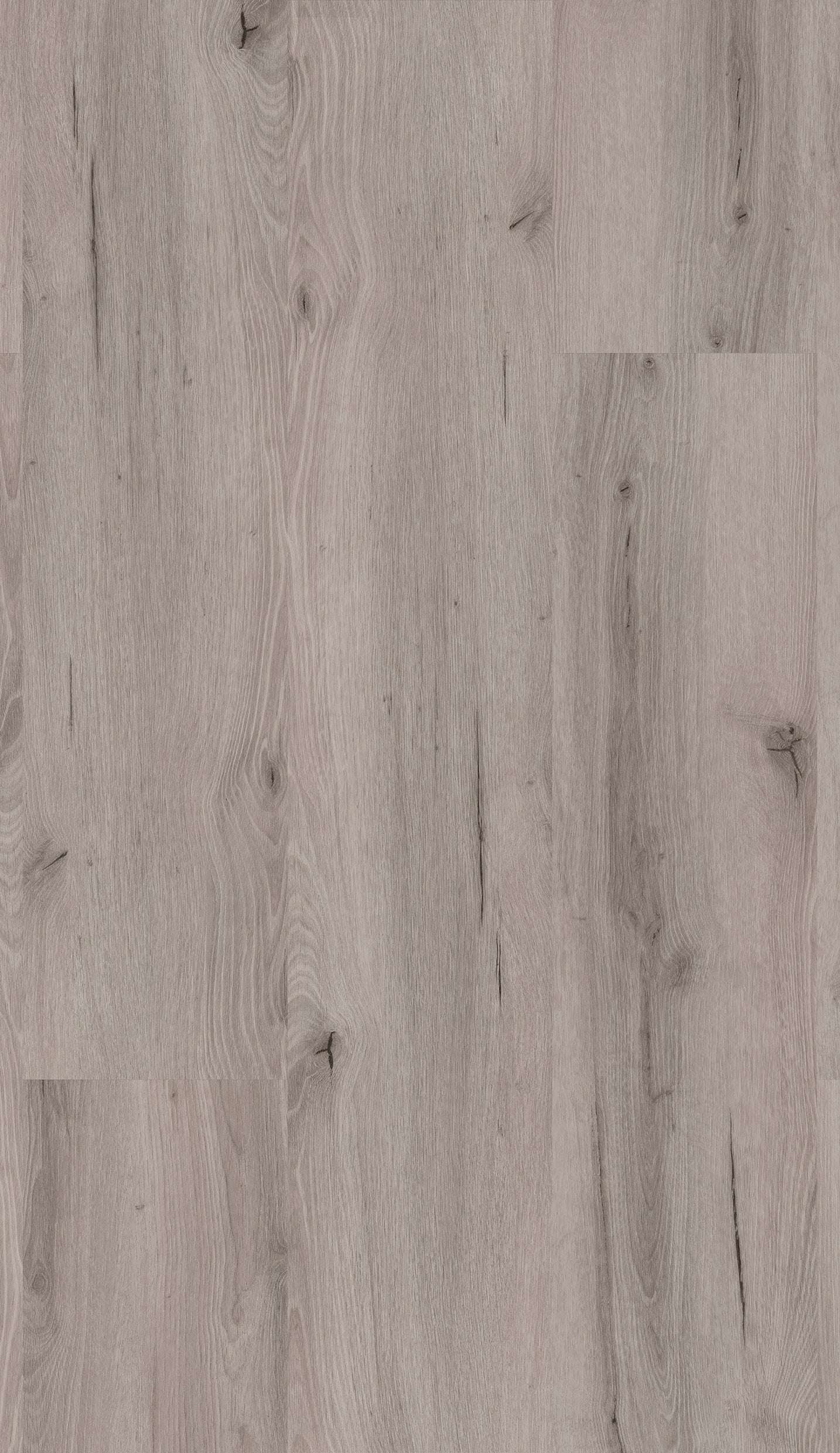 Oberfläche mit heller Holzoptik, graue und beige Farbtöne, natürliche Maserung, Astlöcher.