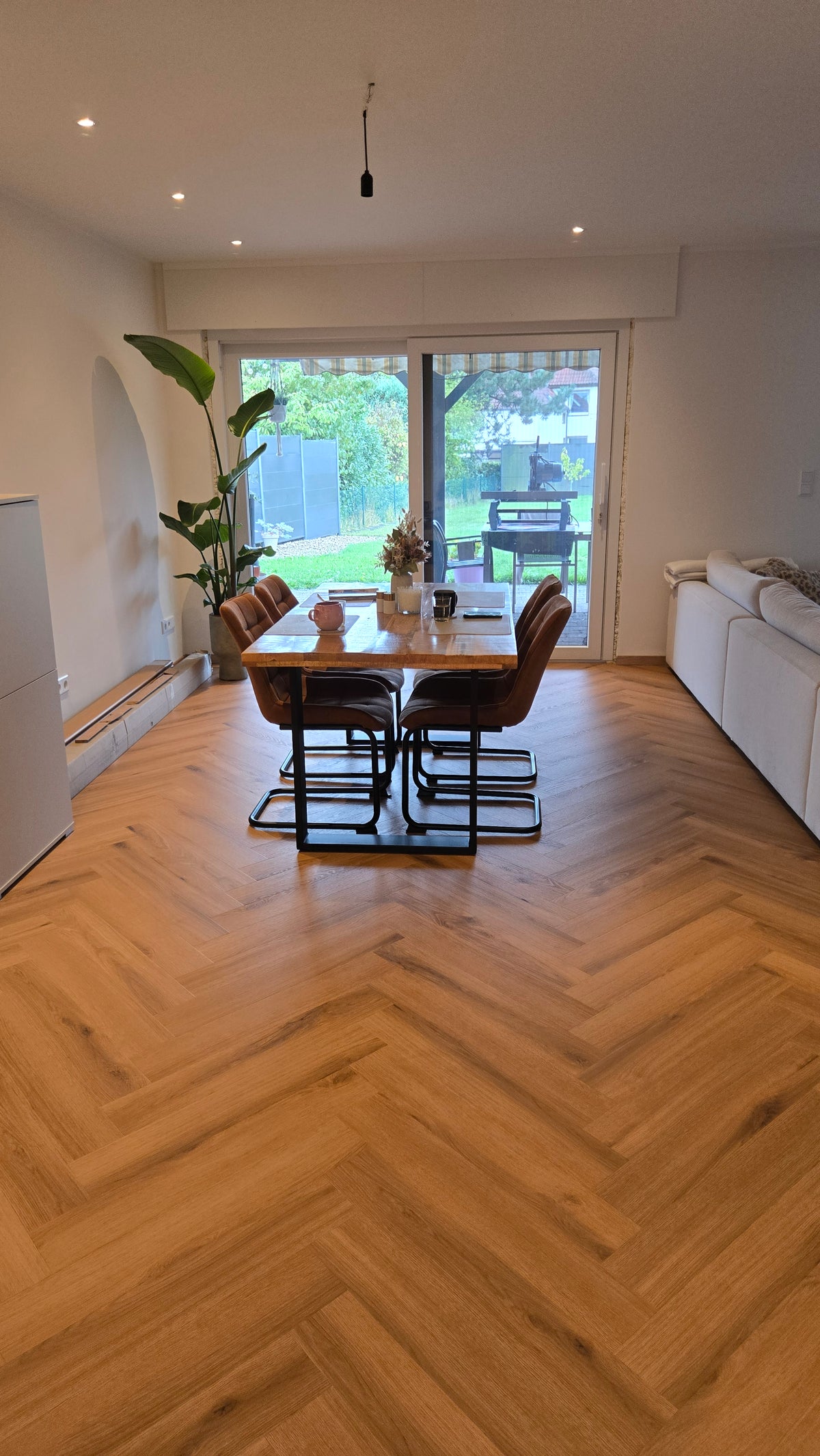 Klickvinyl Eiche Fischgrät Honey Oak