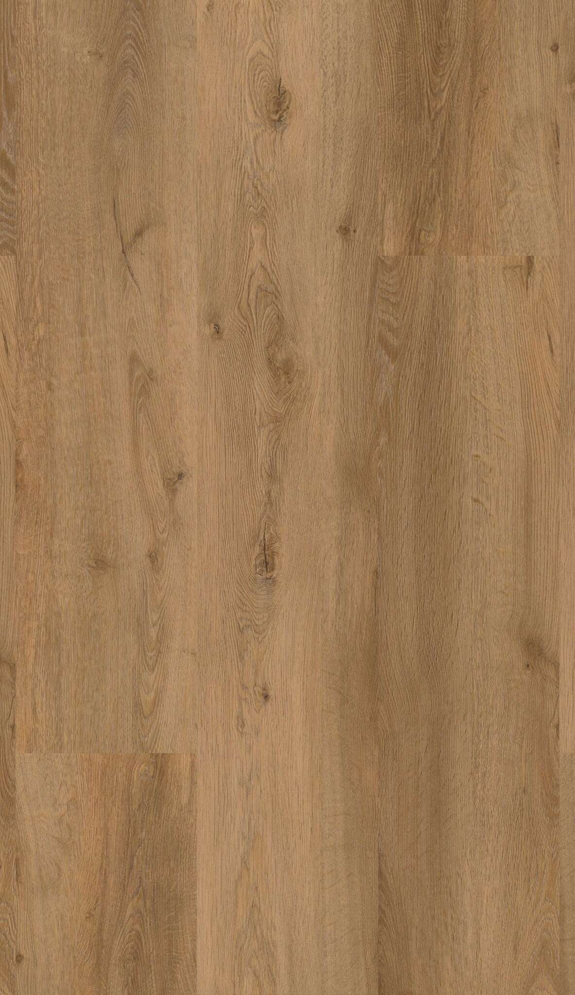 Naturholzoptik mit brauner Farbe, sichtbare Holzmaserung und Astansätzen, typische Struktur und Muster von Holzdielen