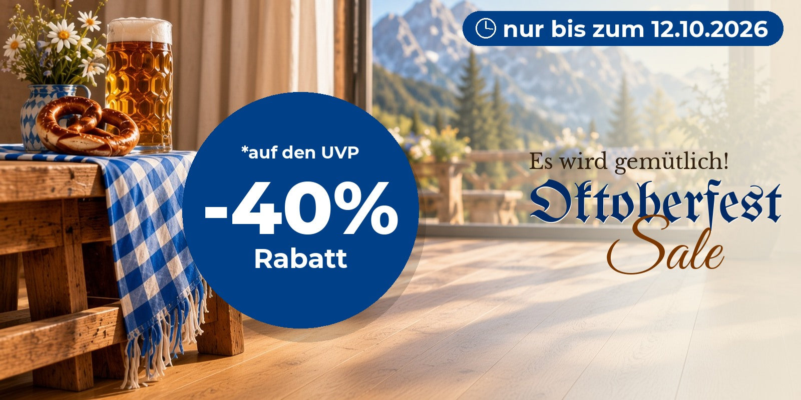 Oktoberfest Sale: 40% Rabatt auf den UVP, nur bis zum 12.10.2026