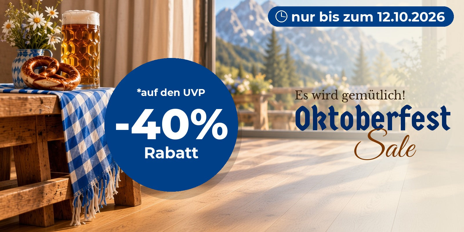Oktoberfest Sale: 40% Rabatt auf den UVP, nur bis zum 12.10.2026