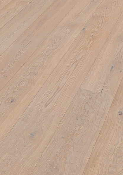 B-Ware Lindura-Holzboden HD 400 Eiche lebhaft cremeweiß 8908 | naturgeölt